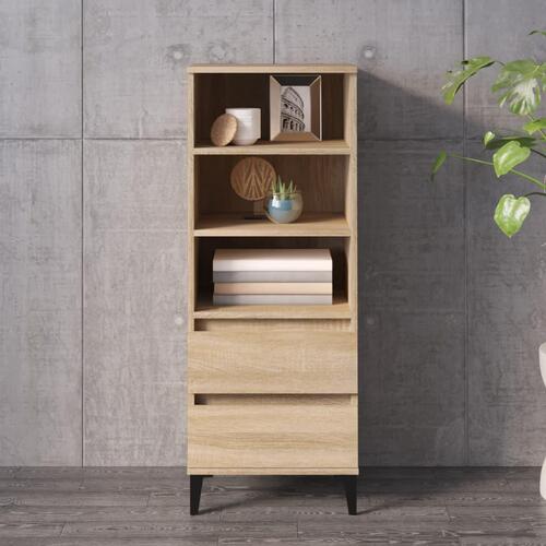 Skab 40x36x110 cm konstrueret træ Sonoma-eg