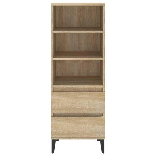 Skab 40x36x110 cm konstrueret træ Sonoma-eg