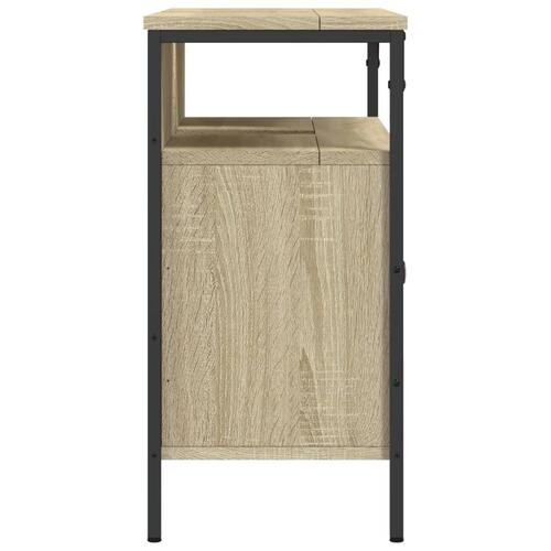 Underskab til håndvask 80x30x60 cm konstrueret træ sonoma-eg
