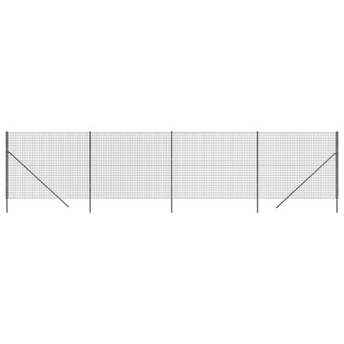 Trådhegn 2,2x10 m galvaniseret stål antracitgrå