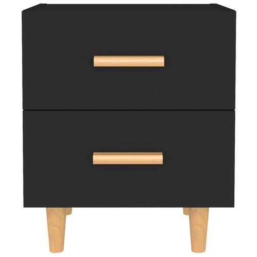 Sengeborde 40x35x47,5 cm 2 stk. sort