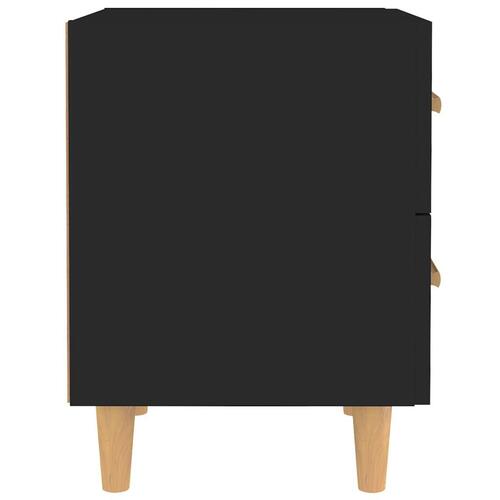 Sengeborde 40x35x47,5 cm 2 stk. sort