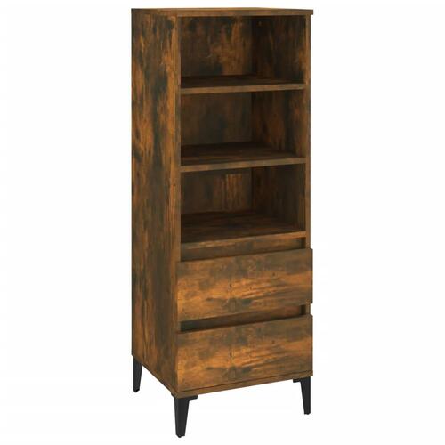 Skab 40x36x110 cm konstrueret træ røget egetræ