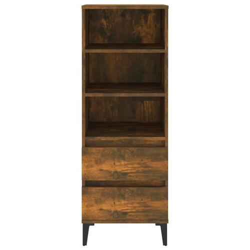 Skab 40x36x110 cm konstrueret træ røget egetræ