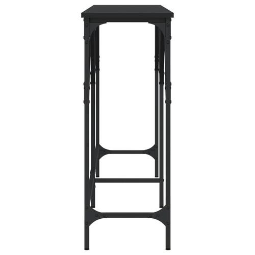 Konsolbord 180x29x75 cm konstrueret træ sort