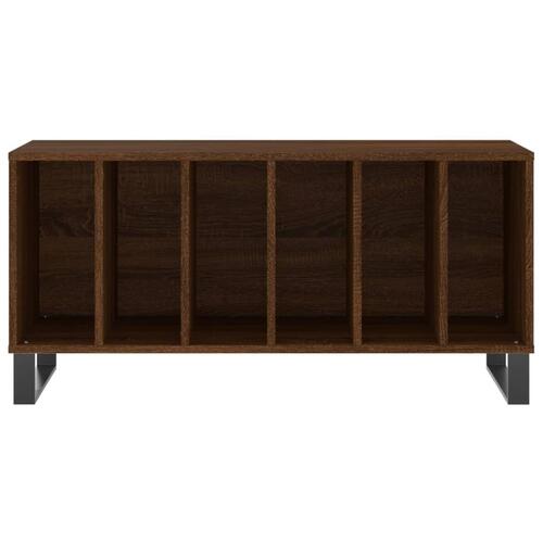 Vinylskab 100x38x48 cm konstrueret træ brun egetræsfarve