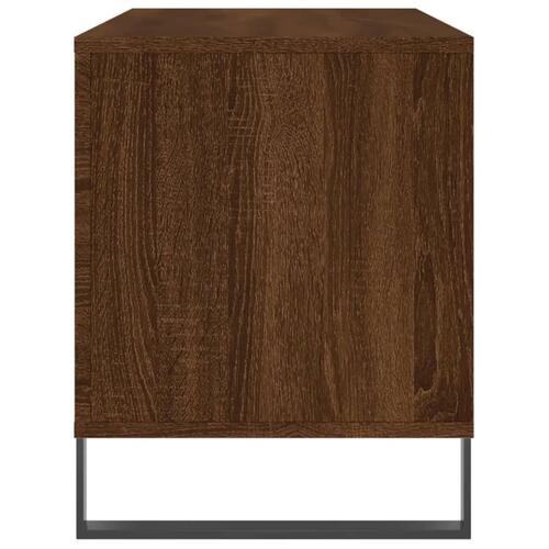 Vinylskab 100x38x48 cm konstrueret træ brun egetræsfarve