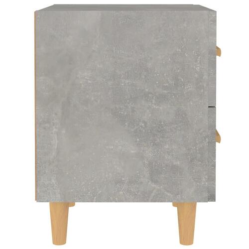 Sengebord 40x35x47,5 cm 2 stk. betongrå