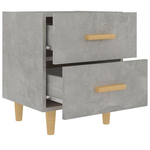 Sengebord 40x35x47,5 cm 2 stk. betongrå