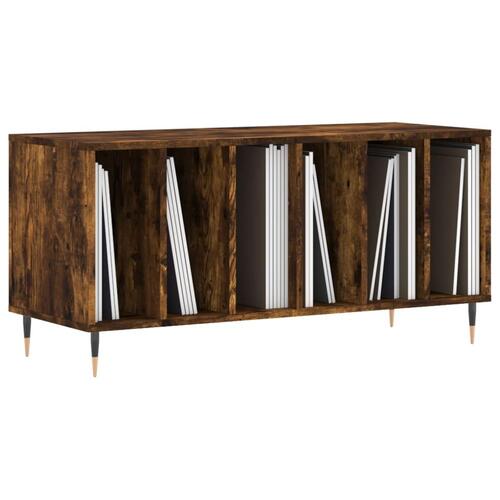 Vinylskab 100x38x48 cm konstrueret træ røget egetræsfarve