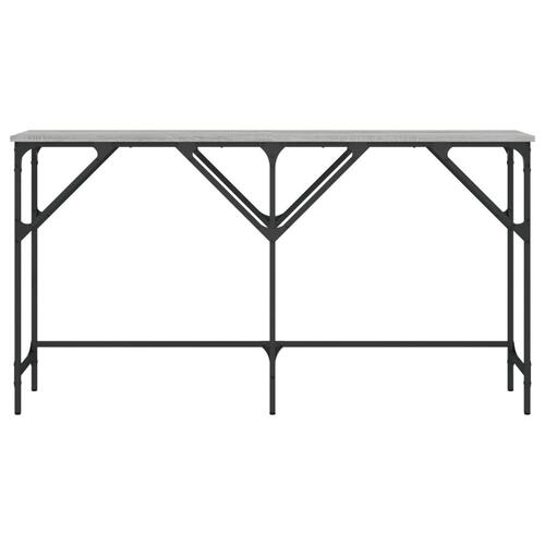 Konsolbord 140x29x75 cm konstrueret træ grå sonoma-eg