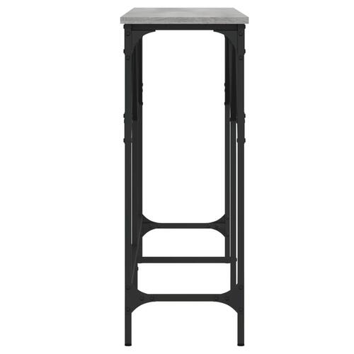 Konsolbord 140x29x75 cm konstrueret træ grå sonoma-eg