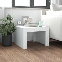 Sofabord 50x50x35 cm konstrueret træ hvid