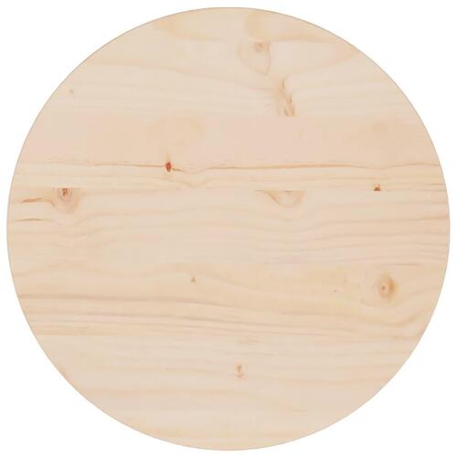 Bordplade Ø40x2,5 cm massivt fyrretræ