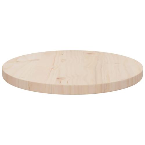 Bordplade Ø40x2,5 cm massivt fyrretræ