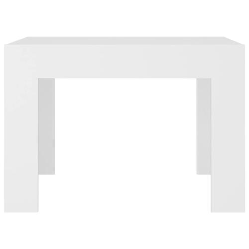 Sofabord 50x50x35 cm konstrueret træ hvid