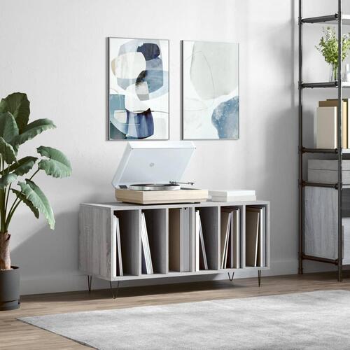 Vinylskab 100x38x48 cm konstrueret træ grå sonoma-eg