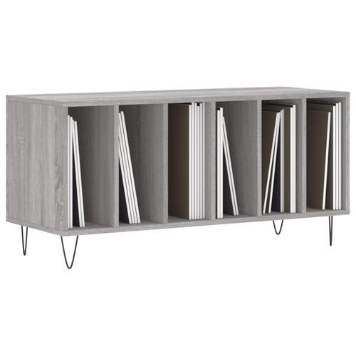Vinylskab 100x38x48 cm konstrueret træ grå sonoma-eg