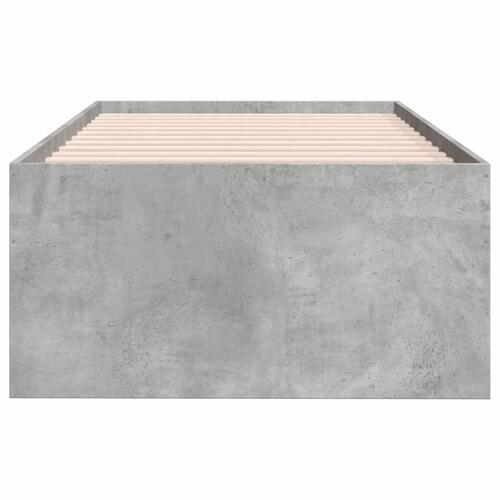 Daybed med skuffer uden madras 75x190 cm betongrå