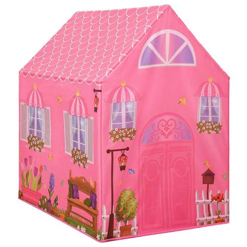 Legetelt til børn 69x94x104 cm med 250 bolde pink