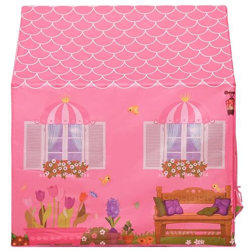 Legetelt til børn 69x94x104 cm med 250 bolde pink