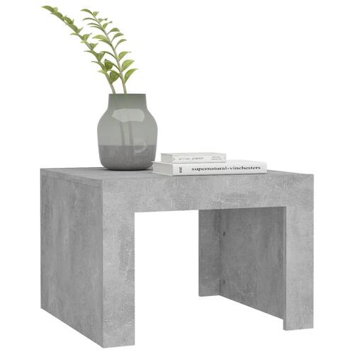 Sofabord 50x50x35 cm konstrueret træ betongrå