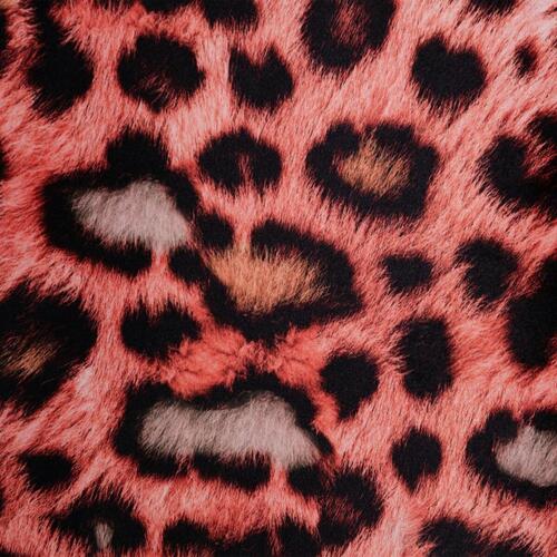 Pude Orange Leopard 45 x 45 cm