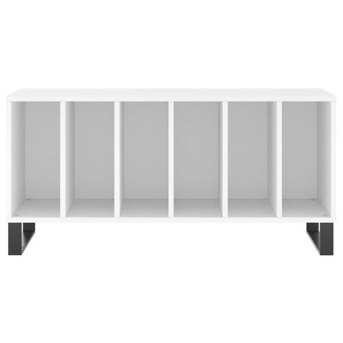 Vinylskab 100x38x48 cm konstrueret træ hvid