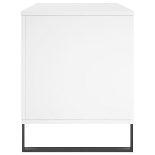 Vinylskab 100x38x48 cm konstrueret træ hvid