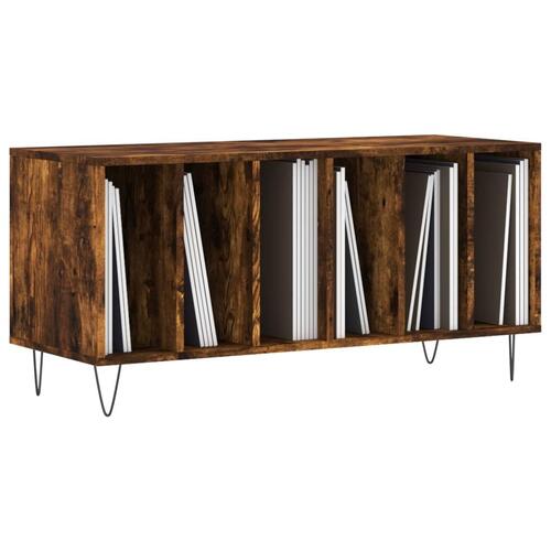 Vinylskab 100x38x48 cm konstrueret træ røget egetræsfarve