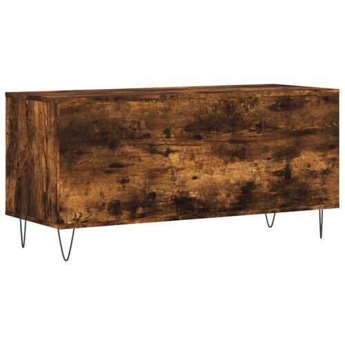Vinylskab 100x38x48 cm konstrueret træ røget egetræsfarve
