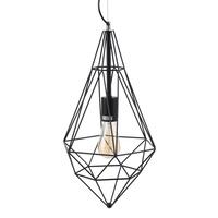 Loftslampe Sort Metal 26 x 26 x 46 cm