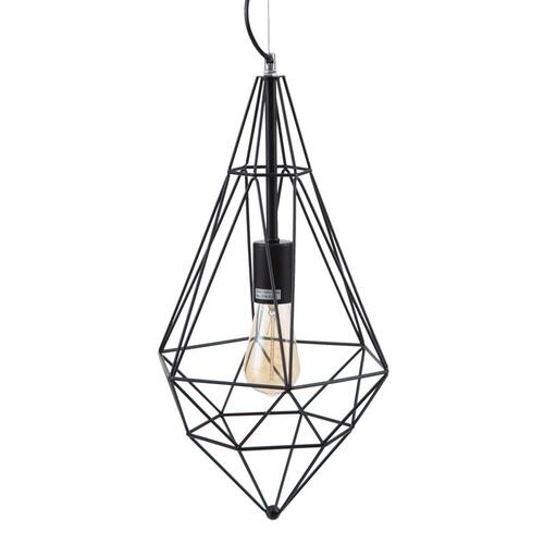 Loftslampe Sort Metal 26 x 26 x 46 cm