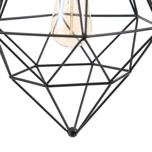 Loftslampe Sort Metal 26 x 26 x 46 cm