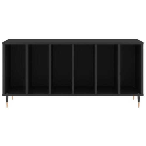Vinylskab 100x38x48 cm konstrueret træ sort