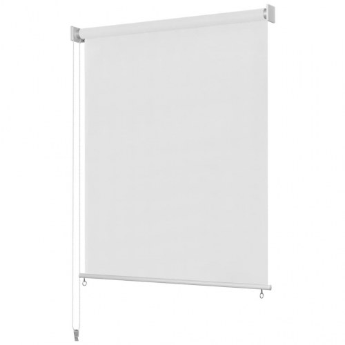 Udendørs rullegardin 160 × 230 cm - hvid HDPE