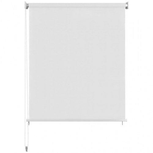 Udendørs rullegardin 160 × 230 cm - hvid HDPE