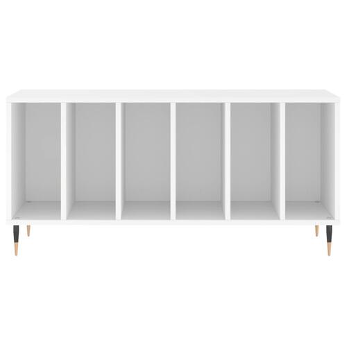 Vinylskab 100x38x48 cm konstrueret træ hvid