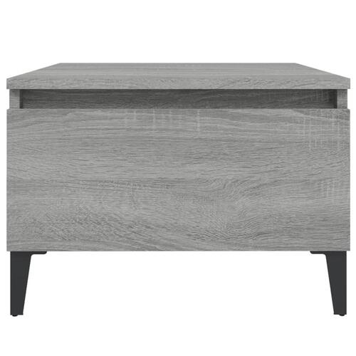 Sidebord 50x46x35 cm konstrueret træ grå sonoma-eg