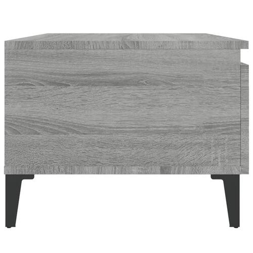 Sidebord 50x46x35 cm konstrueret træ grå sonoma-eg