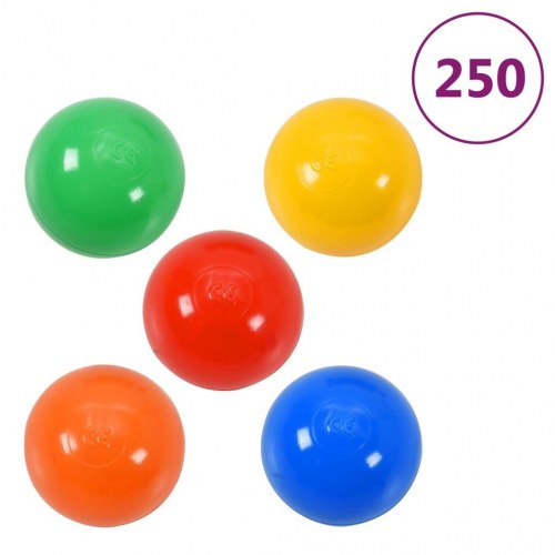 Legetelt til børn med 250 bolde - lyserød 70×112×70 cm