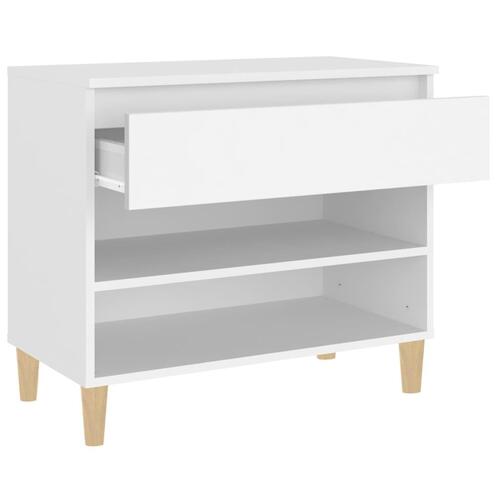 Skoreol 70x36x60 cm konstrueret træ hvid