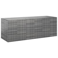 Hyndeboks 291x100,5x104 cm polyrattan grå