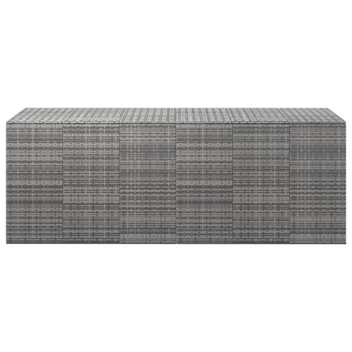 Hyndeboks 291x100,5x104 cm polyrattan grå