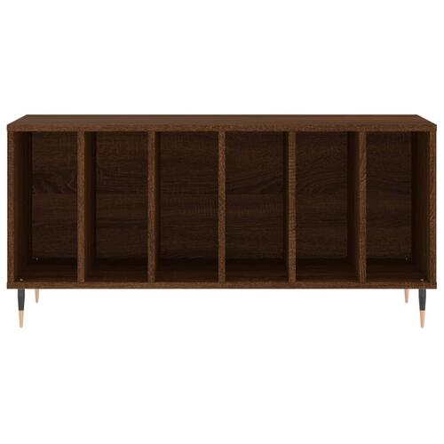 Vinylskab 100x38x48 cm konstrueret træ brun egetræsfarve