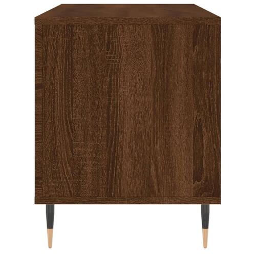 Vinylskab 100x38x48 cm konstrueret træ brun egetræsfarve