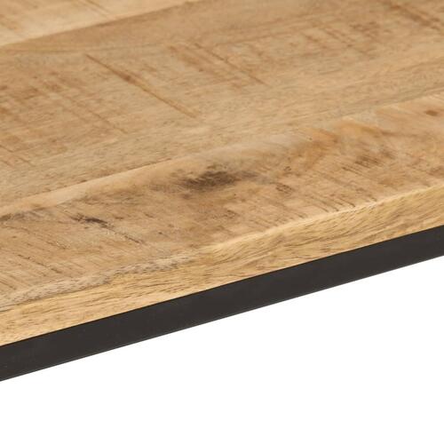 Konsolbord 90x30x75 cm massivt ru mangotræ og jern