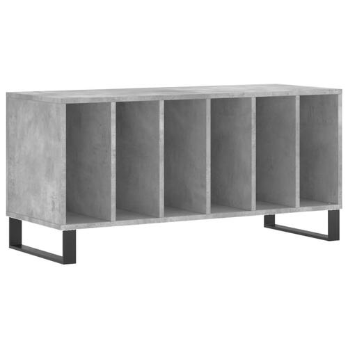 Vinylskab 100x38x48 cm konstrueret træ betongrå