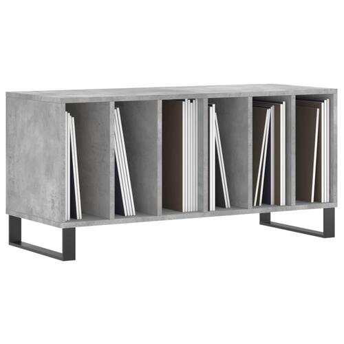 Vinylskab 100x38x48 cm konstrueret træ betongrå