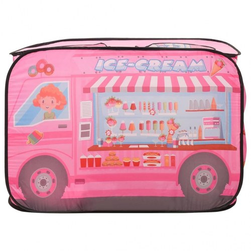 Legetelt til børn med 250 bolde - pink 70 × 112 × 70 cm